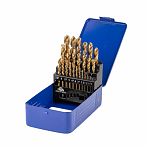Набор сверл по металлу Mos 35745М, HSS, металлический бокс, в упаковке 25 штук