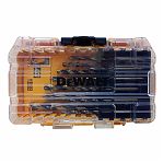 Набор сверл по металлу DeWalt BLACK&GOLD DT70728POS-QZ, спиральные, трехгранный хвостовик, в упаковке 19 штук