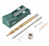 Кондуктор для глухих отверстий FIT 36417, двойной, пластиковый кейс