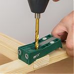 Кондуктор для глухих отверстий FIT 36417, двойной, пластиковый кейс