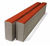 Камень бордюрный Braer 1000/80х200 мм, красный