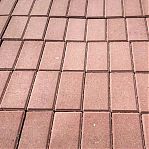 Тротуарная плитка ЭДД 1,6 прямоугольная, вибпропрессованная, 60х100х200 мм, красная, от 1 шт