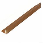 Уголок алюминиевый MasterDeck 30х30х2 мм, гладкий, для торцов настила на террасе, тик, длина 3 м