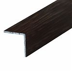 Уголок алюминиевый MasterDeck30х30х2 мм, гладкий, для торцов настила на террасе, венге, длина 3 м