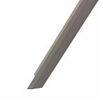 Уголок алюминиевый MasterDeck 30х30х2 мм, гладкий, для торцов настила на террасе, серый, длина 3 м