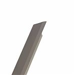 Уголок алюминиевый MasterDeck 30х30х2 мм, гладкий, для торцов настила на террасе, серый, длина 3 м