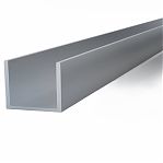 Швеллер алюминиевый 20х15х15х2 мм, П-образный профиль, длина 3 м, высота 15 мм