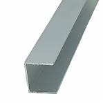 Швеллер алюминиевый 20х15х15х2 мм, П-образный профиль, длина 3 м, высота 15 мм