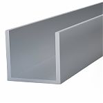 Швеллер алюминиевый 20х15х15х2 мм, П-образный профиль, длина 3 м, высота 15 мм