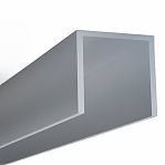 Швеллер алюминиевый 25х25х25х2 мм, П-образный профиль, длина 3 м, высота 25 мм