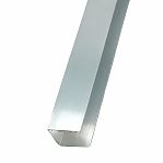 Швеллер алюминиевый 40х40х40х2 мм, П-образный профиль, длина 3 м, высота 40 мм