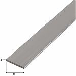 Полоса алюминиевая 30х3 мм, шлифованная, для строительства, длина 3 м