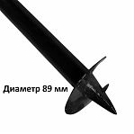 Свая винтовая Брок-Инвест-Сервис, диаметр 89 мм, длина 2500 мм, толщина стенки 3.5 мм, сталь