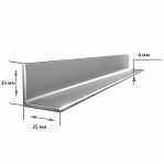 Уголок стальной 35х35х4 мм, равнополочный, горячекатаный, для монтажа каркасов, от 1 м