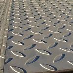 Лист стальной 3х1250х2500 мм, горячекатаный, металлический прокат, рифленый