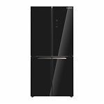 Холодильник трехкамерный Willmark MDC-711IGB Dual Inverter, объем 519 л, цвет черный, сенсорное управление, Total NoFrost