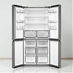 Холодильник трехкамерный Willmark MDC-770IX Dual Inverter, 570 л, цвет Inox, сенсорное управление, Total NoFrost