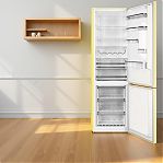 Холодильник двухкамерный Willmark RFN-582DIGB Inverter, объем 410 л, цвет бежевый, электронное управление, Total NoFrost 