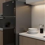 Холодильник двухкамерный Premier PRM-250TFDF/DI, объем 261 л, цвет черный, механическое управление, Low Frost