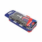 Отвертка с трещоткой Workpro WP200517, эргономичная рукоятка, 38 предметов