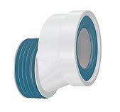 Манжета эксцентриковая Nova 7152 для унитаза, диаметр 110 мм, длина смещения по оси 40 мм, белый