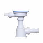 Сифон бутылочный Nova 1047 для мойки, 50-1 1/2", с переливом 3 1/2", хром