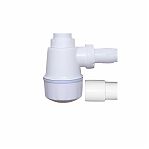 Сифон бутылочный Nova 1047 для мойки, 50-1 1/2", с переливом 3 1/2", хром