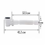 Сифон гофрированный с донным клапаном Click-Clack СНП-03 для душевой кабины с сеткой, с гидрозатвором