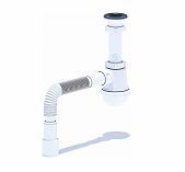 Сифон АниПласт Грот 1.1/2"х40 (А0115) с гофрой 40х40х50
