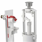 Комплект арматуры Alcaplast SA2000К, для унитаза, боковой подвод 1/2", пластик, латунь