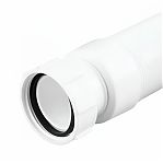 Труба гофрированная McAlpine MRMF 1-S гибкая, раздвижная, вход 1 1/2", выход 40/50 мм, длина 0.85 м, белая