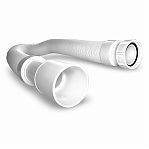 Труба гофрированная McAlpine MRMF 2-20 гибкая, раздвижная, вход 1 1/2", выход 40/50 мм, длина 2 м, белая