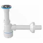 Сифон бутылочный Nova Plumbing Solution 1012 для раковины, 64-1 1/4", белый