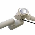 Сифон трубный Alcaplast A55K60 для ванны 50-1 1/2", с переливом, хром