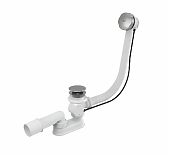 Сифон трубный Alcaplast A55K60 для ванны 50-1 1/2", с переливом, хром