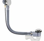 Сифон трубный Frap F68 для ванны 40-1 1/2", с переливом, хром