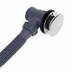 Сифон трубный Frap F68-2 для ванны 40-1 1/2", с переливом, хром