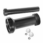 Переход для инсталляции Mcalpine FP45R-KIT3 с фановой трубой 90 мм, черный