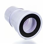 Труба гофрированная McAlpine WC-F20P для выпуска унитаза, 200-330 мм, диаметр 110 мм, белая