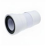 Гофра McAlpine WC-23R для выпуска унитаза, 230-440 мм, диаметр 110 мм, белая