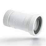 Гофра McAlpine WC-23R для выпуска унитаза, 230-440 мм, диаметр 110 мм, белая