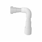 Сифон бутылочный Nova 1048 для мойки, с переливом, 50-3 1/2", белый