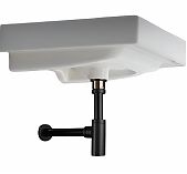 Сифон бутылочный Frap F82-7 для раковины 32-1 1/4", без выпуска, черный