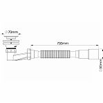 Сифон трубный Nova 1621 для душевого поддона 40/50-1 1/2", белый