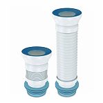 Гибкая труба для унитаза Nova 7013, 350 мм, диаметр 110 мм, полипропиленовая, белая