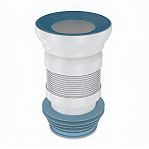 Гибкая труба для унитаза Nova 7013, 350 мм, диаметр 110 мм, полипропиленовая, белая