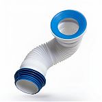 Гибкая труба для унитаза Nova 7013, 350 мм, диаметр 110 мм, полипропиленовая, белая