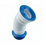 Гибкая труба для унитаза Nova 7013, 350 мм, диаметр 110 мм, полипропиленовая, белая