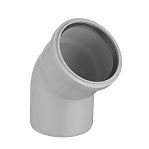 Отвод канализационный Ostendorf НТВ, 45°, 90, 90, PP полипропилен, раструбное соединение, серый
