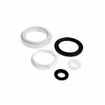 Комплект арматуры Ани Пласт WC6050М для унитаза, Эконом, боковая подводка, 1/2", пластик